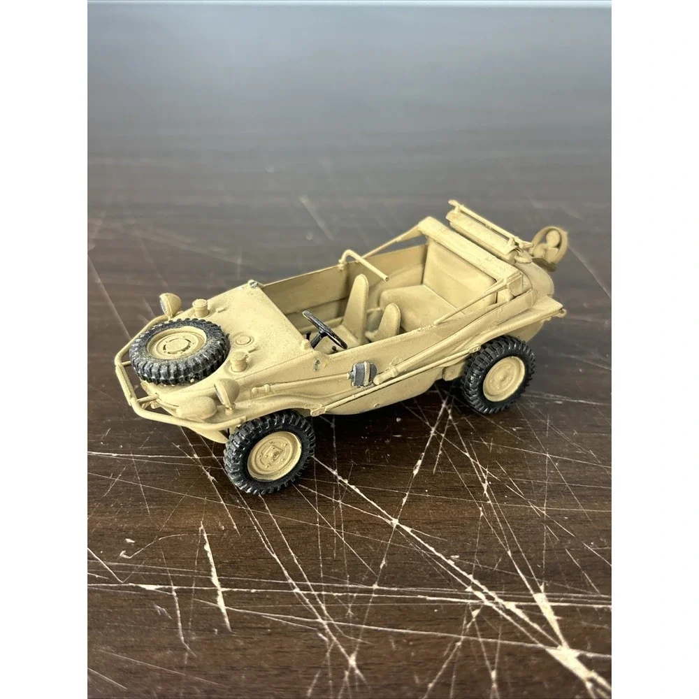 Built 1:35 WWII Tan‎ Desert German Schwimmwagen Painted Italeri Soldier Vehicle